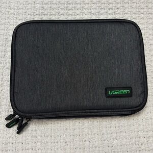 Electronic organizer bag pouch 2 zippered sections multi interior pockets BNIB